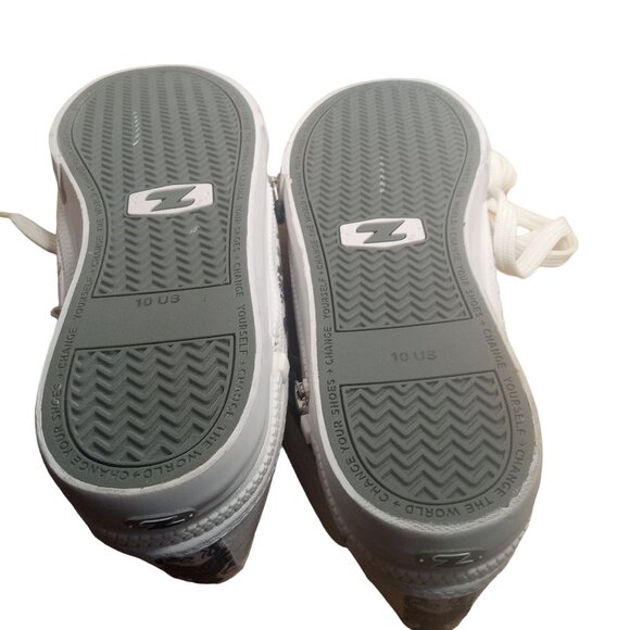 Zipz California Tennis Shoes White Octopus Mens US 10 Womens US 12 Zip Off Upper - Picture 11 of 11